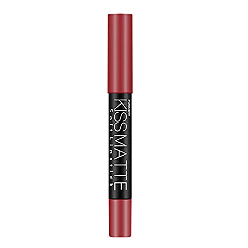 Glaze Color 19 Lipstick Moisturizing Pen Rotating Lip Colour Lippenstift Lippenstift Lippenstift Wasserfest Glänzend (J, One Size) von Generic