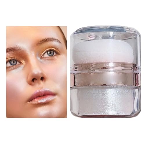 Glitter Highlights Pattering Powder - Brighten High Gloss Make Up | Contour Blush Shimmer Face Body Glow, Radiant Finishing Powder for Women Beauty Routine Party Festival Events Daily use von Generic