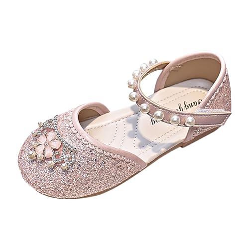 Glitzer Sandalen MäDchen Flache Sohlen Strass Schuhe Solide Bowknot Prinzessin Fransen Kinder Bequeme Flip Flops Weichen Sommer von Generic