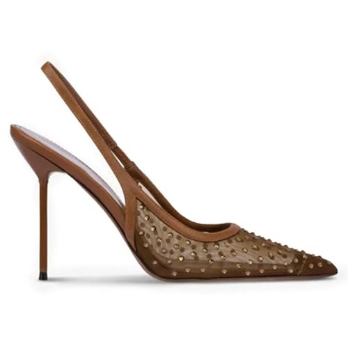 Glitzer Spitze Zehenpartie Stiletto Absätze Geschlossen Vorne Offener Rücken High Heels Party Schuhe Frauen Kleid Pumps Elegant Abend Hochzeit Schuhe,Braun,42 EU Glitzer Spitze Zehenpartie Stiletto Absätze Geschlossen Vorne Offener Rücken High Heels Party Schuhe Frauen Kleid Pumps Elegant Abend Hochzeit Schuhe,Braun,42 EU von Generic