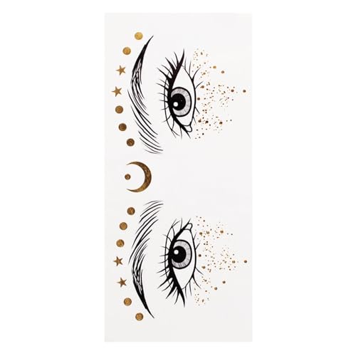 Glitzerndes Sommersprossen-Gesichtstattoo, temporäres Gesichtstattoo | Glitzernde temporäre Aufkleber, wasserfeste Gesichts-Make-up-Patches - Schweißfeste Make-up-Aufkleber, glitzernde Gesichtsaufkleb von Generic