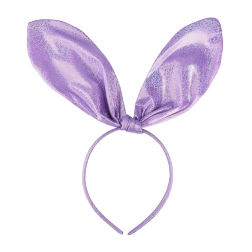 Glitzerndes großes Hasenohren-Stirnband für Ostern, Party-Haarschmuck glitzerndem Stoff für Kinder Erwachsene BrU599 (Bronze, One Size) von Generic