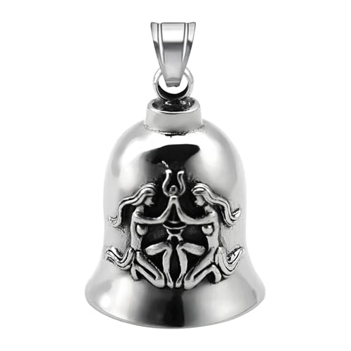 Glocke Für Motorradfahrer - Motorradglocke - Glocke, Schlüsselanhänger Zubehör Für Motorradfahrer Klingel Für Männer, Viel Glück Auf Der Straße, Gemini, riferimento von Generic