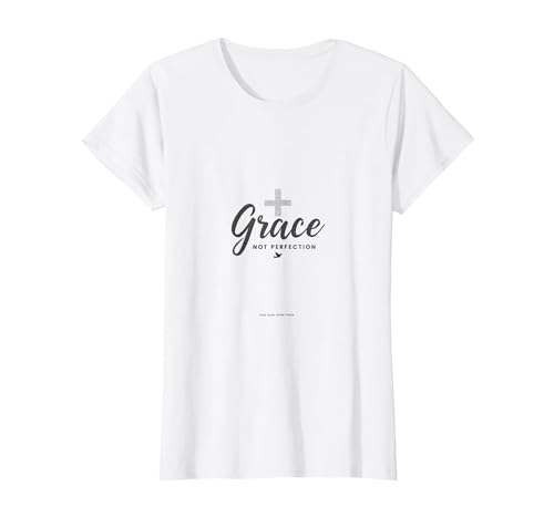 Gnade statt Perfektion Christliche Männer Glaube Inspirierend T-Shirt, Damen, Weiß, XS Gnade statt Perfektion Christliche Männer Glaube Inspirierend T-Shirt, Damen, Weiß, XS von Generic