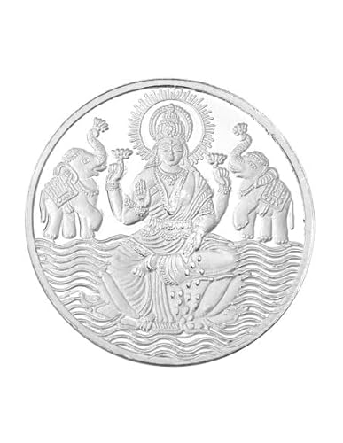 Goddess Laxmi Coin In Pure Silver 99.9 Religious Coin (100 Grams) von Generic