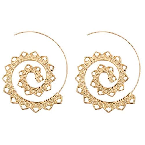 Gold Silber Spirale in Form einer Legierung Ohrring Vortex Ohr Brosche Frauen Mädchen Ohr Schmuck Zubehör elegant und beliebt von Generic