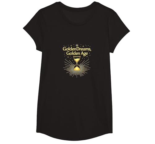 Goldene Geburtstagsträume: Elegante Sanduhr-Feier T-Shirt, Girls, Schwarz, XS Goldene Geburtstagsträume: Elegante Sanduhr-Feier T-Shirt, Girls, Schwarz, XS von Generic