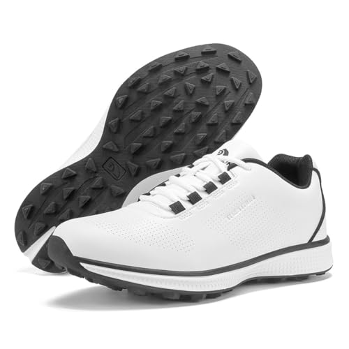 Golfschuhe Für Weibliche rutschfeste Outdoor-Golferinnen Spikless Trainingsschuhe Bequeme Sport-Sneaker Zum Golfen,Schwarz,38.5 EU von Generic