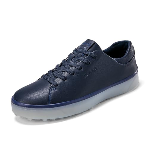 Golfsportschuhe Ohne Spikes - wasserdichte Golfschuhe Mit Fußgewölbestütze Bequeme Golfschuhe Für Männer Frauen,Blau,41 EU von Generic