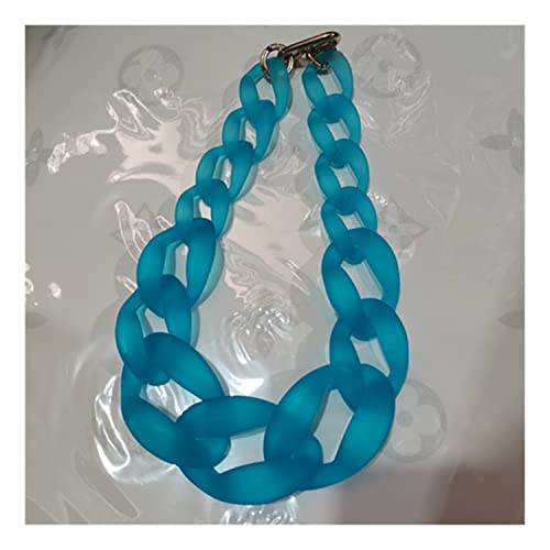 Goth Übertrieben Mix Farbe Chunky Kette Halsketten Für Frauen Acryl Mode Schmuck von Generic