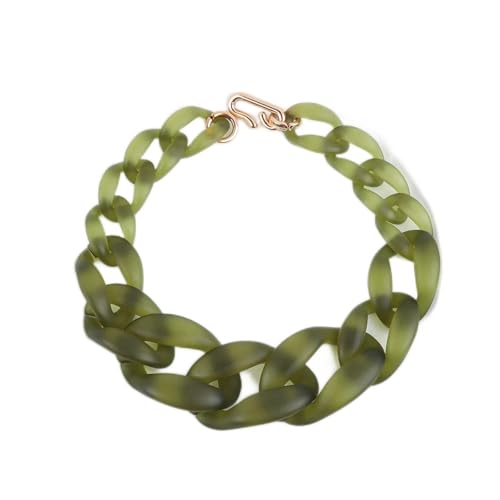 Goth Übertrieben Mix Farbe Chunky Kette Halsketten Für Frauen Acryl Mode Schmuck von Generic