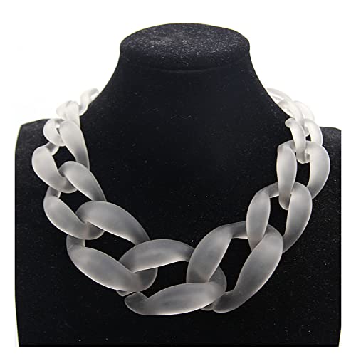 Goth Übertrieben Mix Farbe Chunky Kette Halsketten Für Frauen Acryl Mode Schmuck von Generic
