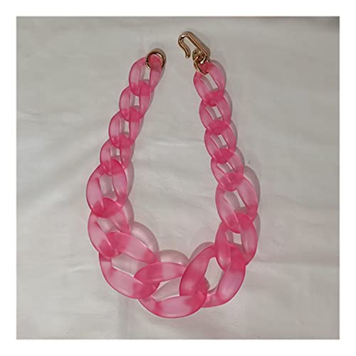 Goth Übertrieben Mix Farbe Chunky Kette Halsketten Für Frauen Acryl Mode Schmuck von Generic