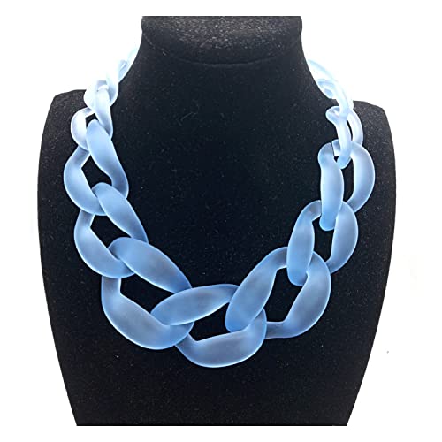 Goth Übertrieben Mix Farbe Chunky Kette Halsketten Für Frauen Acryl Mode Schmuck von Generic