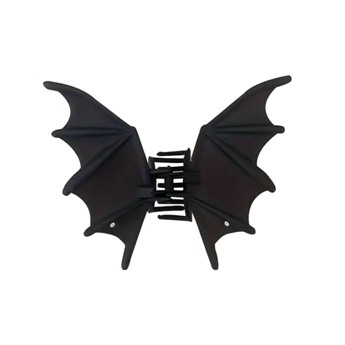 Gothic Bat Hair Clip - Nicht -Slip -Flügelklaue, Halloween Barrette | Haarthemenklemme für Frauen Maskerade -Partys, stilvoller Griff für Urlaubs -Cosplay oder Fantasy -Dress -up -Events von Generic