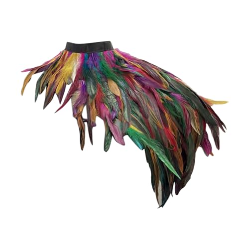 Gothic Feder Achselzucken Schal Poncho Halloween Party Outfit Verstellbarer Poncho-Schal Gothic Federschal Pfau Kostüm Gothic Feder Achselzucken mit Feder Manschetten Karneval Kostüm Accessoire Gothic Feder Achselzucken Schal Poncho Halloween Party Outfit Verstellbarer Poncho-Schal Gothic Federschal Pfau Kostüm Gothic Feder Achselzucken mit Feder Manschetten Karneval Kostüm Accessoire von Generic