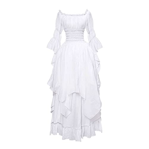 Gothic Kleid Damen - Halloween Kleid Abschlussball Prinzessin-Kleid Gothic Dress Mittelalter Kleid Damen Mittelalter Kleidung Halloween Kostüm Damen Renaissance Kleid Medieval Dress Strahlkleider von Generic