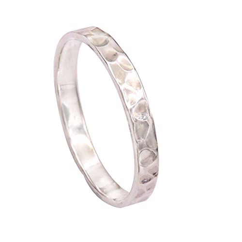 Goyal Exports Silber Ring 925 Sterling Silber Ring Band Ring Schmuck Solide Alle Größen Männer Frauen Ring Geschenkartikel Erklärung Handgemachter Schmuck SRG50 (62 (19.7)) von Generic