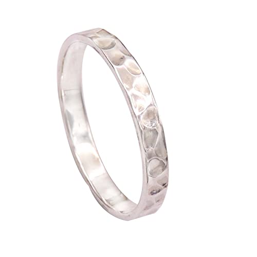 Goyal Exports Silber Ring 925 Sterling Silber Ring Band Ring Schmuck Solide Alle Größen Männer Frauen Ring Geschenkartikel Erklärung Handgemachter Schmuck SRG50 (63 (20.1)) von Generic