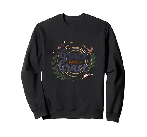 Grace on Grace Christliche Frauen — inspirierender Glaube Sweatshirt, Unisex für Erwachsene, Schwarz, XL von Generic