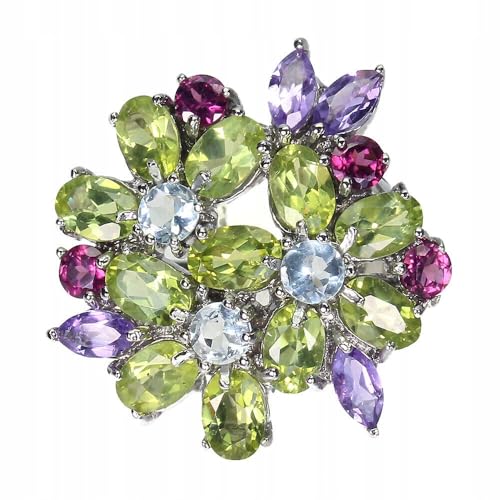Granat Ring Olivine Amethyst Blume r 18.5, Single Granat Ring Olivine Amethyst Blume r 18.5, Single von Generic