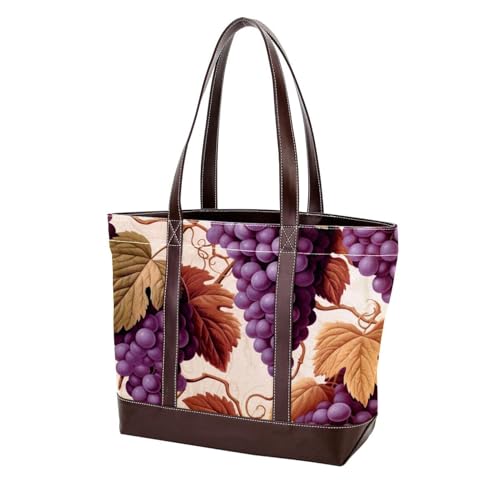 Grape Art-914 modische Damen-Geldbörse aus gewaschenem, strapazierfähigem Leder mit Tragegriff oben, mit Taschen, Reißverschluss, Multicolor 08, 33.8x12x31cm/13.3x4.7x12.2 in Grape Art-914 modische Damen-Geldbörse aus gewaschenem, strapazierfähigem Leder mit Tragegriff oben, mit Taschen, Reißverschluss, Multicolor 08, 33.8x12x31cm/13.3x4.7x12.2 in von Generic