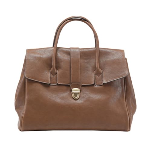 Große Einkaufstasche for Frauen mit Taschen Arbeitstasche PU Leder Solid Color Pendler Geldbörse for Reiseeinkäufe (grau) von Generic