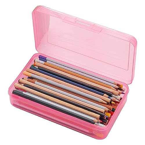 Große Kapazität Bleistift Box Malerei Pinsel Bleistift Organizer Stapelbar Kunststoff Lagerung Für Fall Bürobedarf Aufbewahrungsbox Große Kapazität Federmäppchen Für Mädchen Niedlich Federmäppchen 3 von Generic