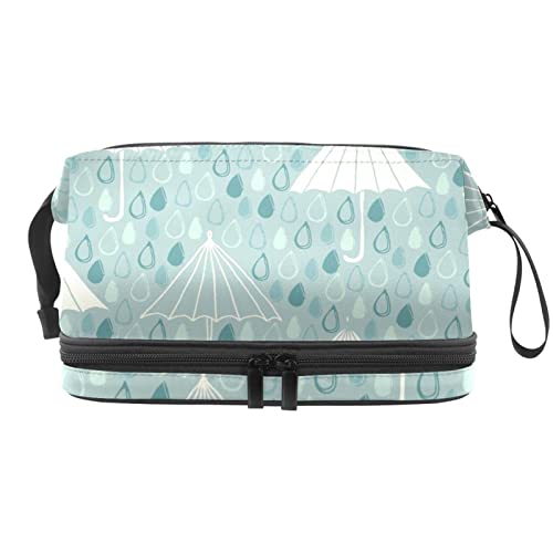 Große Kapazität Reise-Kosmetiktasche, Regen und Regenschirm, Make-up-Tasche, wasserdichte Make-up-Tasche Organizer, Mehrfarbig, 27x15x14 cm/10.6x5.9x5.5 in von Generic