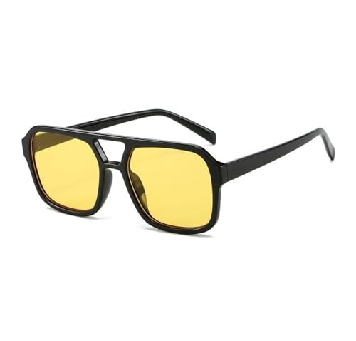 Große Rahmen Damen Sonnenbrille For Autofahren Pendeln Outdoor Herren For(Yellow) von Generic