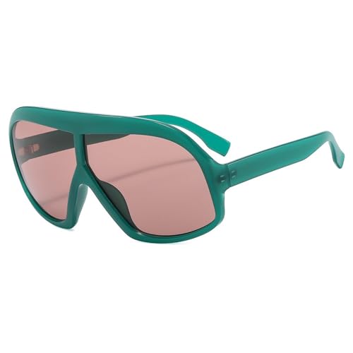Große Rahmen Sport Herren Sonnenbrille Urlaub Outdoor Damen Pendler Sonnenbrille(Green) von Generic