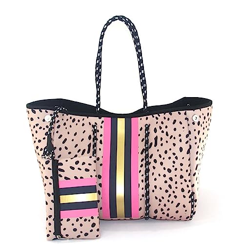 Große Strandtasche Damen Tote Bag Damen Große Kapazität Umhängetasche 40 x 25 x 30 cm für Arbeit Büro Reisen Einkaufen Schule und Alltag von Generic