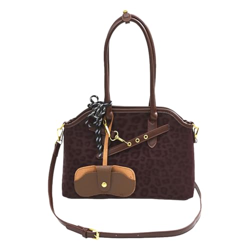 Großkapazität Crossbody -Taschen mit langem Riemen für Partyurlaub (Weinrot) von Generic