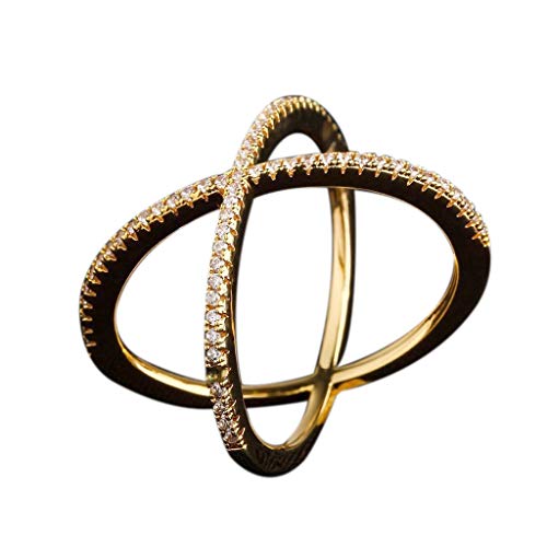 Großzügiger Ring Dekoschal Hochzeit Damen Gold Ringe (Gold, Einheitsgröße), gold, Einheitsgröße von Generic