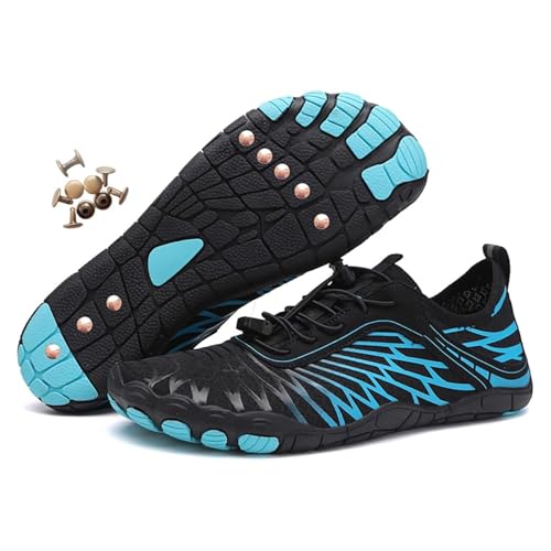 Grounding Shoes with Copper Hiking Barefoot Shoes for Men and Women Waterproof Non Slip Comfort Fitness Beach Orthopedic Walking Trail Running Outdoor Activitie(Blue,39 EU) von Generic