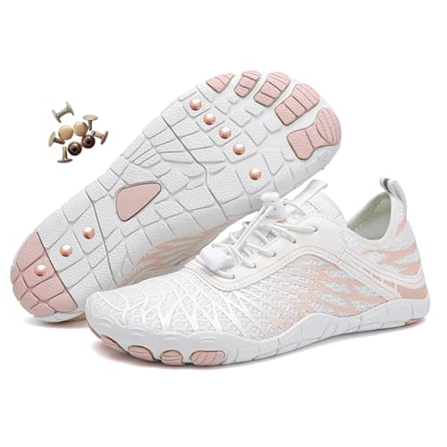 Grounding Shoes with Copper Hiking Barefoot Shoes for Men and Women Waterproof Non Slip Comfort Fitness Beach Orthopedic Walking Trail Running Outdoor Activitie(White,35 EU) von Generic