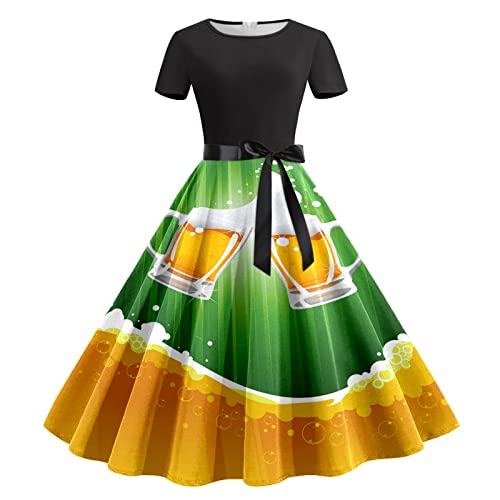 Gründirndlkleid Damen Bier Kostüm Kleider Sommer Bier Kostüme Kopfschmuck Festival Tracht Freizeitkleider Cosplay Traditionelle Kleidung Kleid Sommerkleid Dirndl Oktoberfest-Dirndl-Kleid (15-Green, L) Gründirndlkleid Damen Bier Kostüm Kleider Sommer Bier Kostüme Kopfschmuck Festival Tracht Freizeitkleider Cosplay Traditionelle Kleidung Kleid Sommerkleid Dirndl Oktoberfest-Dirndl-Kleid (15-Green, L) von Generic