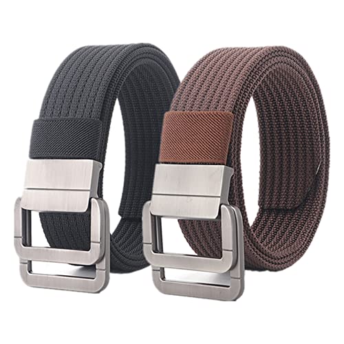 Gürtel Herren, Military Doppel D-Ring verstellbare Schnalle Nylon taktischer Gürtel, 2er-Pack Gürtel Herren, Military Doppel D-Ring verstellbare Schnalle Nylon taktischer Gürtel, 2er-Pack von Generic