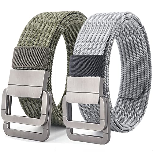 Gürtel Herren, Military Doppel D-Ring verstellbare Schnalle Nylon taktischer Gürtel, 2er-Pack Gürtel Herren, Military Doppel D-Ring verstellbare Schnalle Nylon taktischer Gürtel, 2er-Pack von Generic