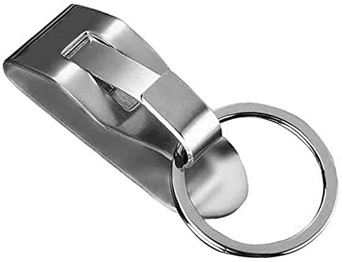 Gürtel Schlüsselanhänger Schlüsselanhänger Abnehmbarer Schlüsselclip Anhänger Edelstahl Schlüssel, Medium, Edelstahl, andere Edelsteine, Wie abgebildet, M von Generic