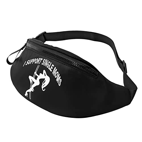 Gürteltasche Ich Unterstütze Alleinerziehende Mütter Verstellbarer Umhängetaschen Multifunktionale Hüfttaschen Für Herren Joggen Reisen 14X35Cm von Generic