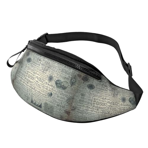 Gürteltasche Mathe-Physik-Formel, Bauchtasche Stylisch Damen Brustbeutel Verstellbarer Schultertaschen Für Running Aktivitäten Outdoor von Generic