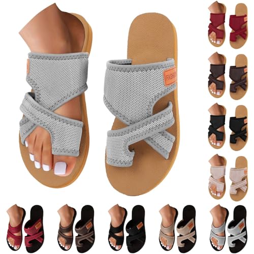 Gummi Badeschuhe Slipper Orthopädische Strick Sandalen Plateau Weiche Sohle Hausschuhe Casual Strick Mesh Slide Big Toe Hallux Valgus Schlappen rutschfeste Flip Flops Men Flip Flops Gummi Badeschuhe Slipper Orthopädische Strick Sandalen Plateau Weiche Sohle Hausschuhe Casual Strick Mesh Slide Big Toe Hallux Valgus Schlappen rutschfeste Flip Flops Men Flip Flops von Generic