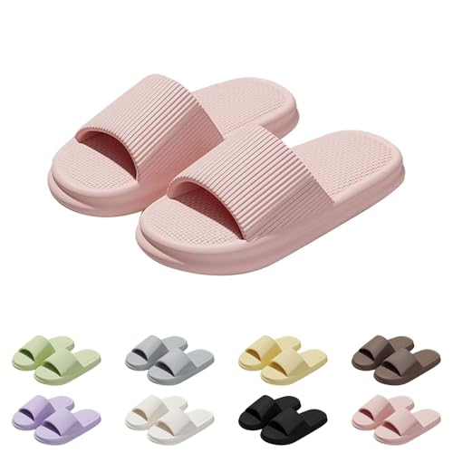 Gummi Latschen Cloud Hausschuhe Sommer Dicker Weite Breite Füße Offener Zehen Flach Badeschlappen Gummi Slipper Indoor Outdoor Freizeitsandale Badelatschen Herren 48 von Generic