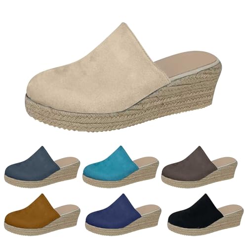 Gummi Schlappen Geschlossene Damen Mit Wedge Absatz Dicker Mit Gewölbeunterstützung Strandschuhe Breite Füße Atmungsaktive Sandaletten rutschfeste Flip Flops Schuhe Pinke Hausschuhe Gummi Schlappen Geschlossene Damen Mit Wedge Absatz Dicker Mit Gewölbeunterstützung Strandschuhe Breite Füße Atmungsaktive Sandaletten rutschfeste Flip Flops Schuhe Pinke Hausschuhe von Generic