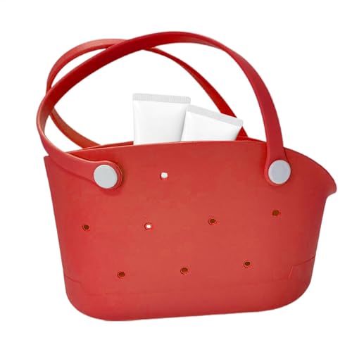 Gummi Tasche - Wasserdichte Tasche, Waschbarer Reisebag | Große Sandfeste Tragetasche, Leichte Modische Einkaufstasche, Outdoor Pool Boot Badetasche Für Männer Und Frauen von Generic