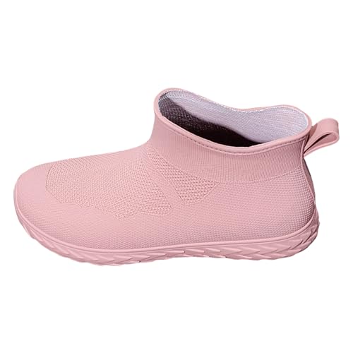 Gummistiefel Damen Gefüttert Wasserdicht Gummistiefel Chelsea Wasserdicht Winddicht Schwarz Rosa Gartenschuhe Schlupfstiefel Stiefeletten Wasserdicht Regenstiefel (39) von Generic