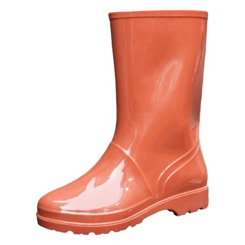 Gummistiefel Damen Regenstiefel Wasserdicht Gummistiefel Rain Boots Wasserdicht Stiefeletten rutschfeste Regenschuhe Reitstiefel Garten Schuhe Unisex Angelstiefel Bequem Damenschuhe von Generic