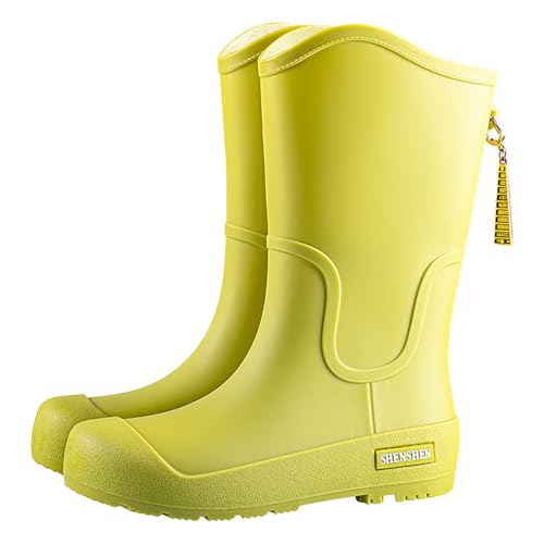 Gummistiefel Damen Wasserdicht Regenstiefel Gummistiefel Bunt Regenstiefel Chelsea Schwarz Damen Regenschuhe Schwarz Barfuß Stiefeletten Regenschuhe Halbhoch Wasserdicht von Generic