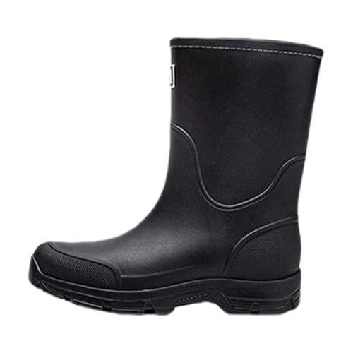 Gummistiefel Heren Damen Wasserdicht Regenstiefel Gummistiefel Festival Weitschaft wasserdichte Regenschuhe Leichte Regenschuhe Gartenschuhe Leicht Stiefeletten rutschfest Halbhoch Outdoor von Generic